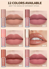 Gift Set 12 colors velvet matte non-stick non-stick non-fading lipstick